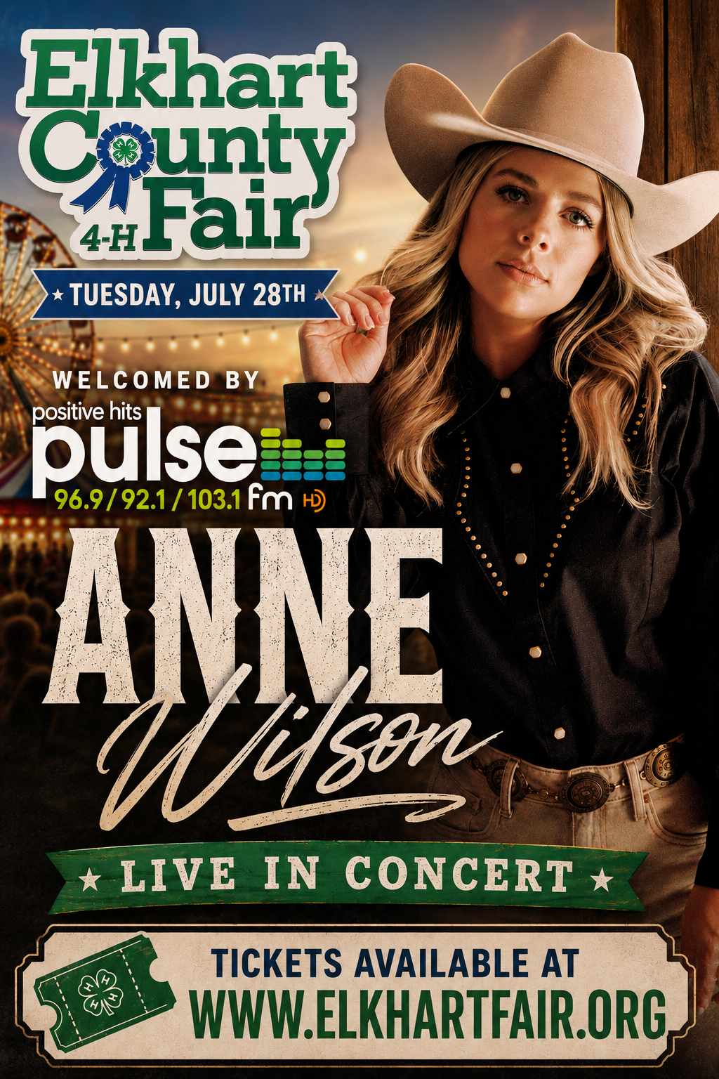 Elkhart County Fair Presents: Anne Wilson