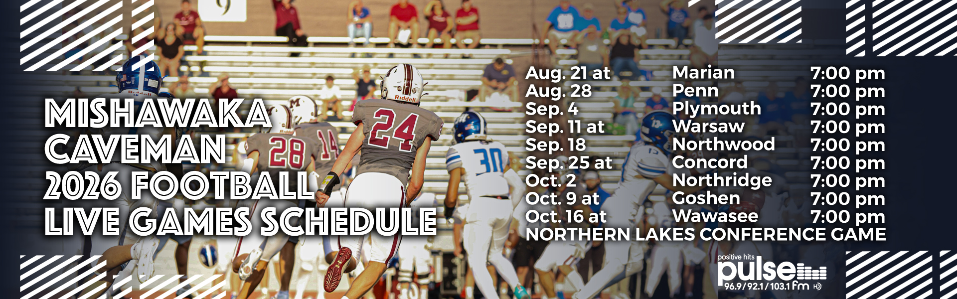 Mishawaka Caveman 2026 Football Schedule