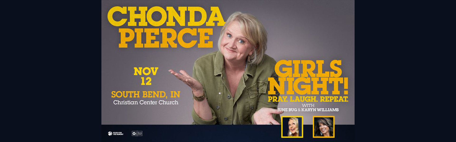 Chonda Pierce, June Bug, Karyn Williams: Girls Night! Pray. Laugh. Repeat.